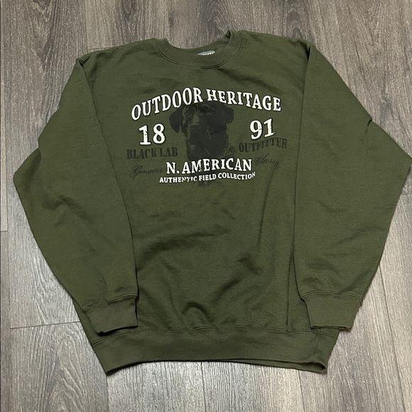 Saddlebred Other - Saddlebred Green Black Lab Men’s Sweatshirt